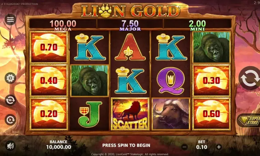 Spielablauf von Lion Gold